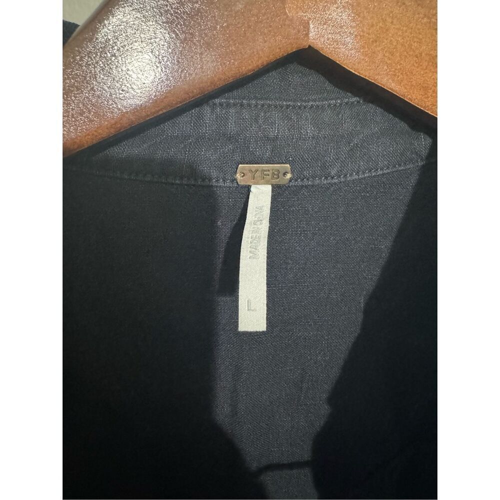 Young Fabulous & Broke Hudson Romper YFB Women Sz Large Linen Rayon Jumper - Picture 9 of 12